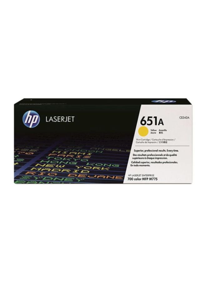 HP خرطوشة حبر لطابعة ليزر جيت 651A أصفر - Image 2