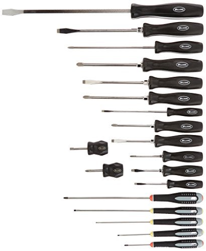Williams JHW100P-19MD 19 Piece Endurogrip and Supertorque Premium Mixed Screwdriver Set - Image 1