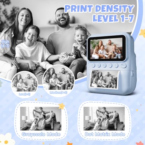 CalineGam Kids Camera Instant Print, 3.0'' Screen 48MP Photo Instant Camera for Kids with 32GB Card, 1080P HD Digital Child Printable Toy, Gift for 3-12 Year Old Girls Boys - Image 4