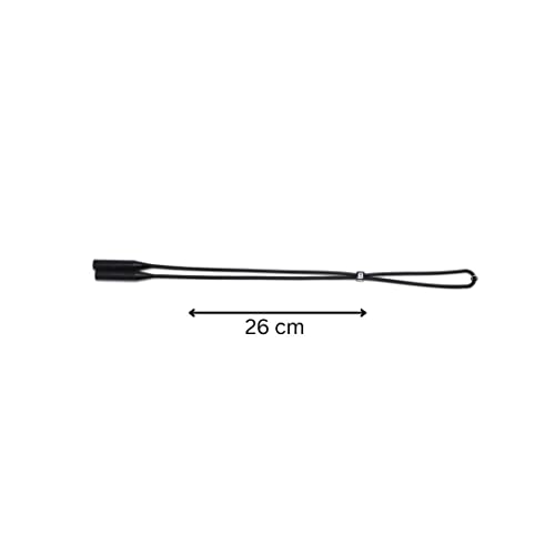 Sunshades Bhavya Optic Spectacle Rope Band Long Silicone Band Retainer Eyeglasses Strap Holder Waterproof Glasses Retainer, Sports Sunglasses Silicone Holder Chain for Men Women and Kids (Black, 1) - Image 2