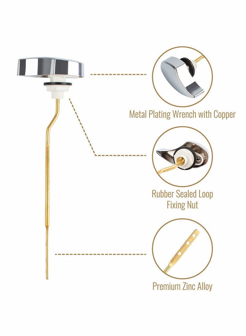 سيوسي استبدال رافعة خزان المرحاض لـ TOTO THU068#CP St743S، St454E، رافعة خزان المرحاض الجانبية بالكروم المصقول - Image 2