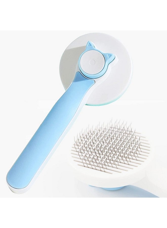 فرشاة تنظيف ذاتية التلميع للعناية بالشعر المتساقط والتدليك، فرشاة القطط تزيل الطبقات السفلية والتشابك، فرشاة شعر الكلاب، فرشاة تدليك الحيوانات الأليفة للشعر القصير والطويل - متعددة الألوان - Image 1