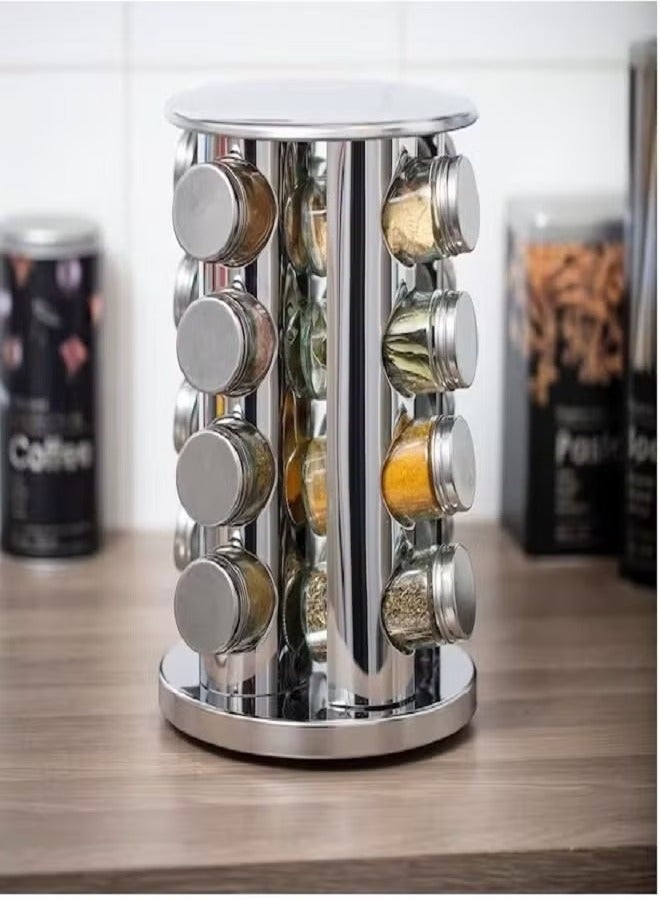 Spice Jar Set (16 Cans)-360-Degree Rotating Frame, Easy to Access  - Image 5