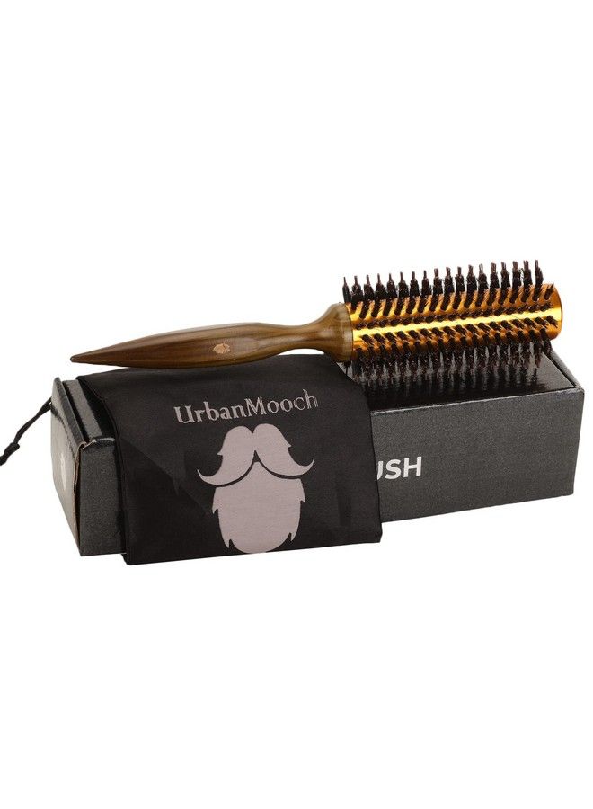 UrbanMooch Premium Round Boar & Nylon Bristle Hair Brush For Blow Drying Boar Bristle Round Hairbrush For Quick Blowout Add Shine/Volume Styling Curling And Straightening - Image 3