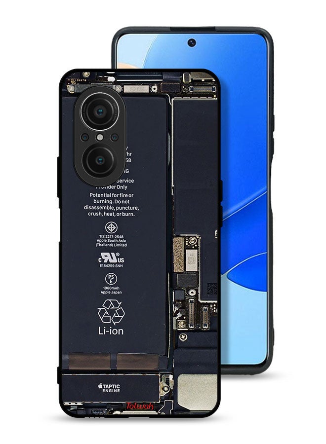 Tolwak Huawei nova 9 SE 4G Protective Case Cover Phone Circuit Pattern - Image 1