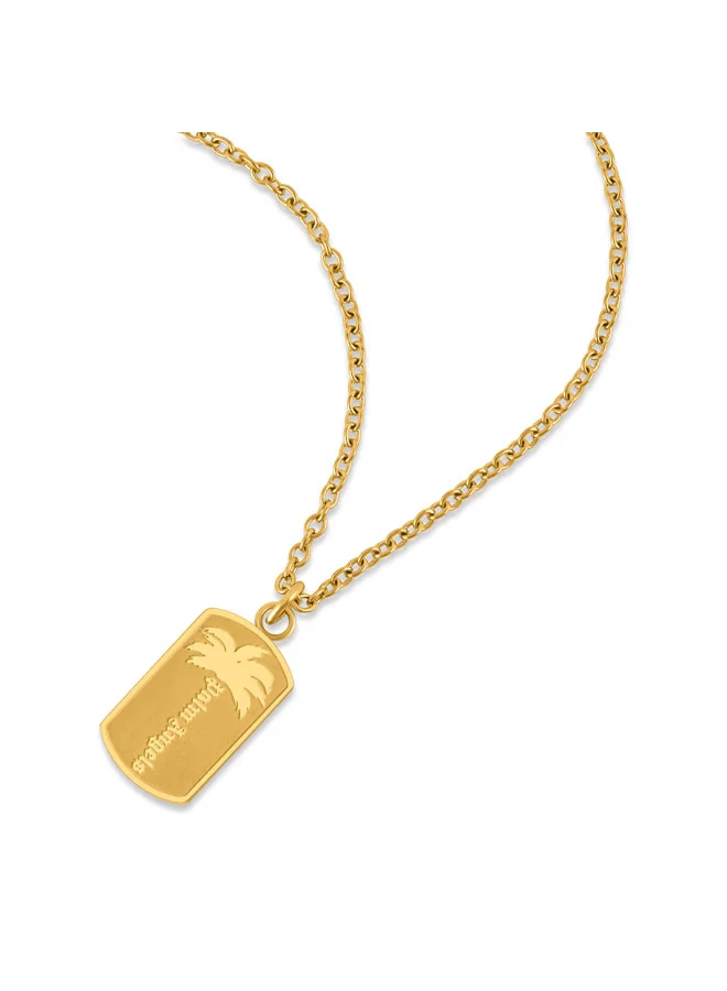 بالم انجلز Marcella Yellow Gold Plated Stainless Steel Pendant Necklace for Women