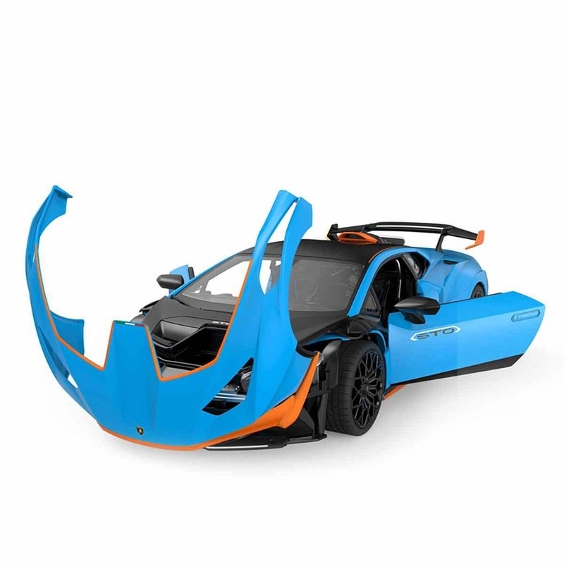 Rastar - Lamborghini Huracan STO 1/14 Diecast Model with Remote Control - Cyan - 98700 - Image 4