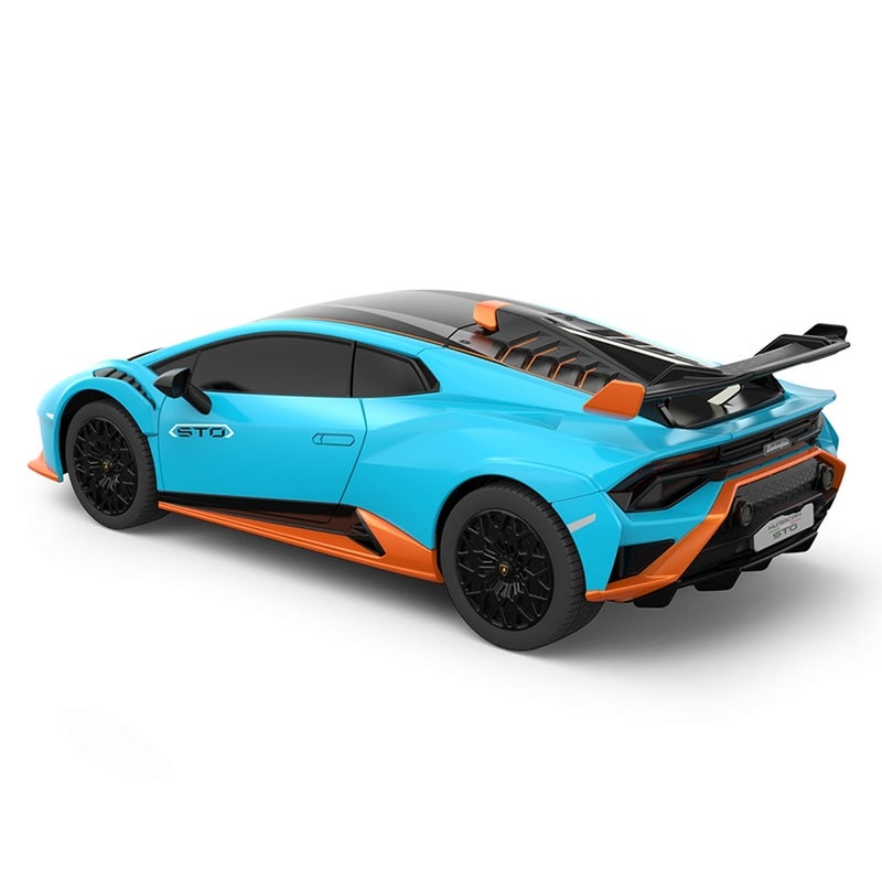 Rastar - Lamborghini Huracan STO 1/14 Diecast Model with Remote Control - Cyan - 98700 - Image 5