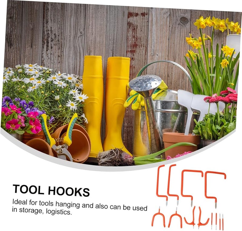 12Pcs High Strength Steel Screw Hooks Heavy Duty For Garage Wall Ceiling Storage - Image 4