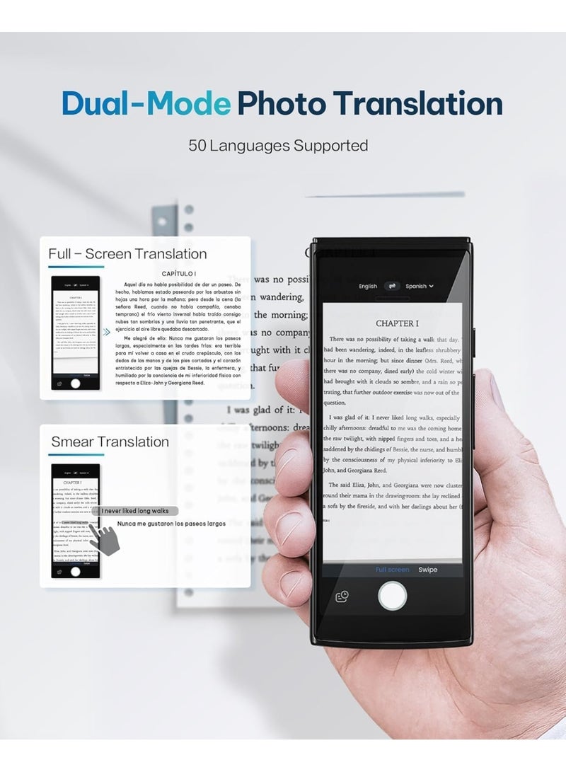iFLYTEK Translator Device with Two-Way Real-Time Voice Translation in 60+ Languages, Offline & Online Capability, Exportable Records for Travel Business Learning - Image 5