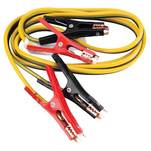 Performance Tool W1671 8GA x 12' (300 AMP) Jumper Cables - Heavy Duty Booster Cables with Copper-Clad Aluminum Wire for Cars, Trucks, and SUVs - Image 1