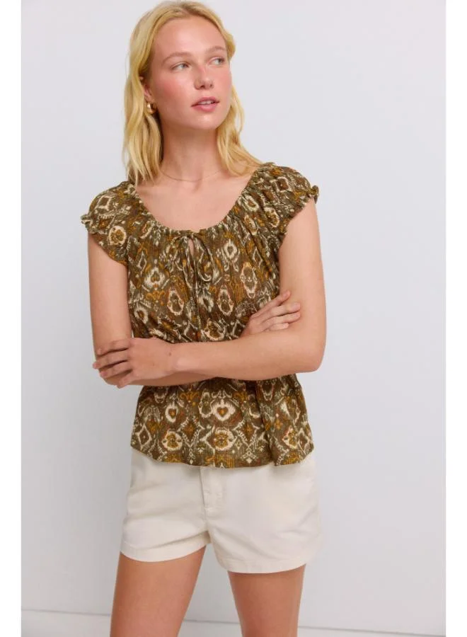 Springfield Crochet fringe top