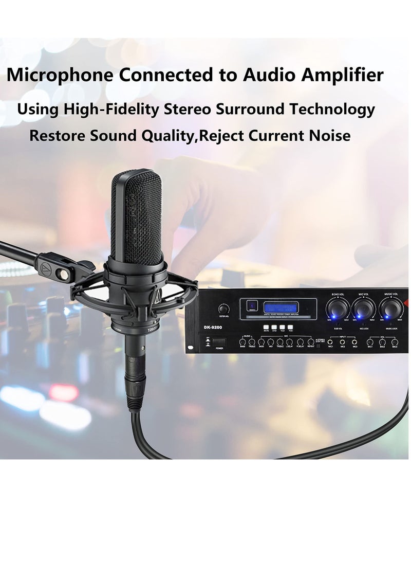 SYOSI كابل صوت مقسم Y من XLR إلى 2 RCA، 0.5 متر غير متوازن من 3 دبابيس XLR ذكر إلى دبابيس RCA ذكر مزدوجة، محول كابل توصيل ستيريو، مقابس مطلية بالذهب لوحدات التحكم في خلط الميكروفون - Image 5