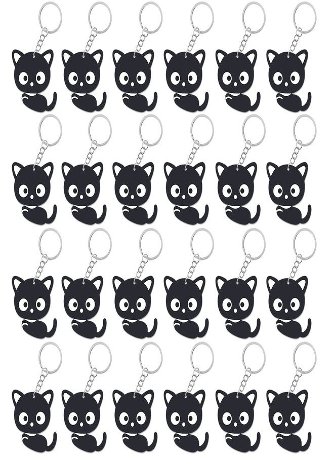 CiciBear 24 Pack Kitty Keychains Party Decoration for Guests, Kitty Themed Party, Baby Shower, School Party, Kids Birthday - Image 1