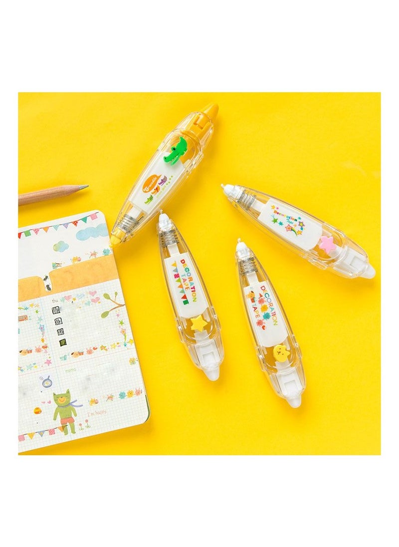 Generic 4 Pcs Decorative Stickers Marker Pen School Stationery Office Supplies  - Image 3