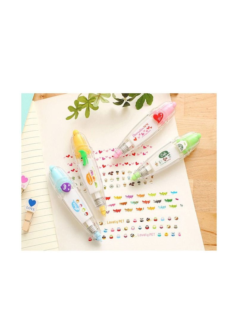 Generic 4 Pcs Decorative Stickers Marker Pen School Stationery Office Supplies  - Image 4