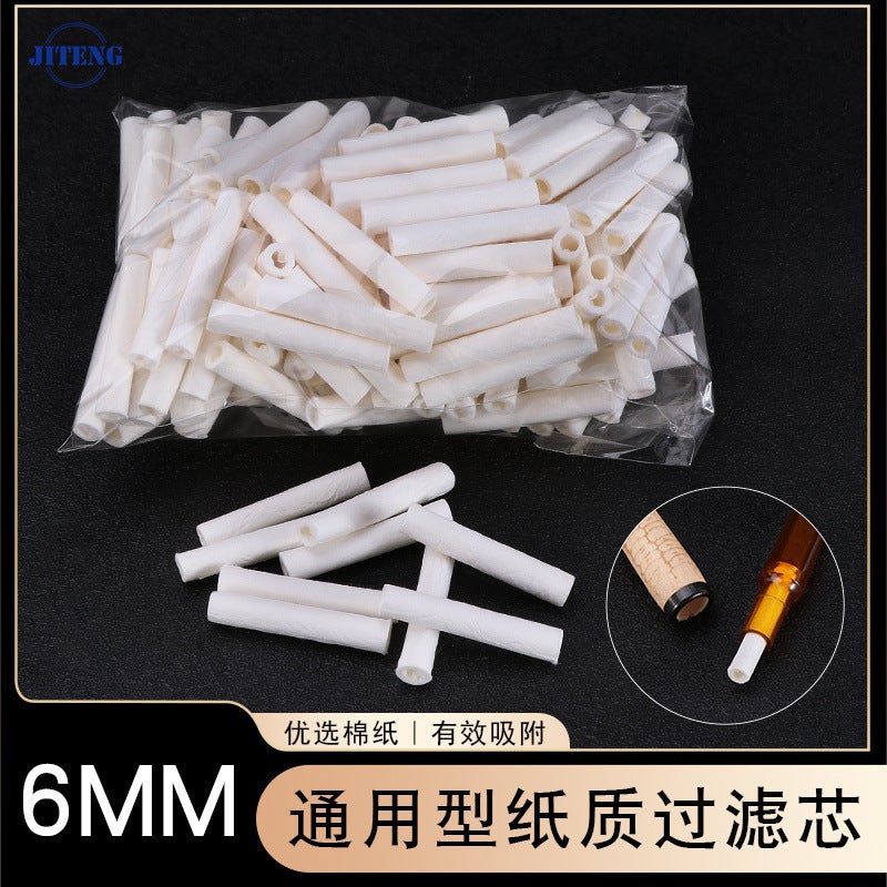 150 6Mm Flue Universal Pipe Filter Smoking Accessories Bucket Customer Standing Filter Cotton Paper Core - Image 2