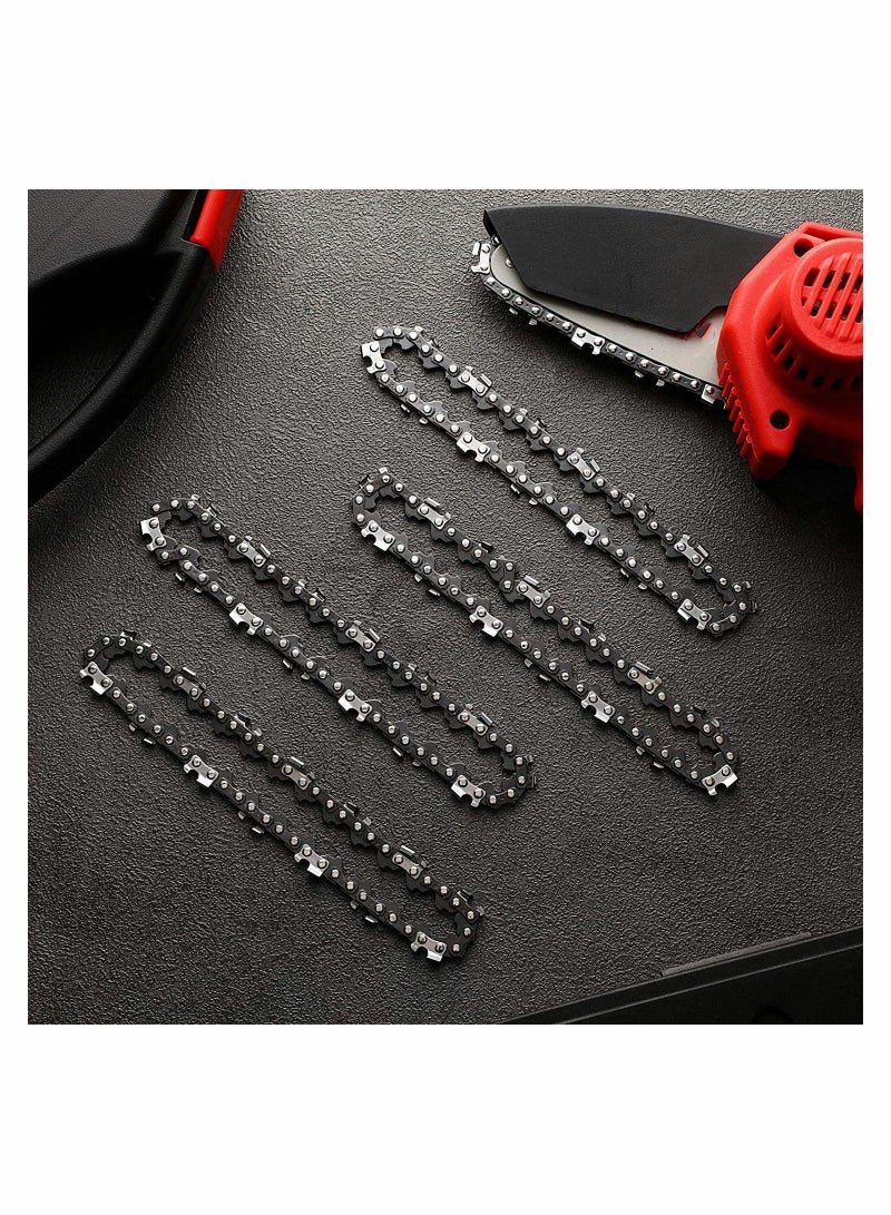 SYOSI 4 Pack Mini Chainsaw Chain Inch Replacement Cordless Electric Portable 24V Pruning Shears for Commercial Professional and Home Use - Image 4