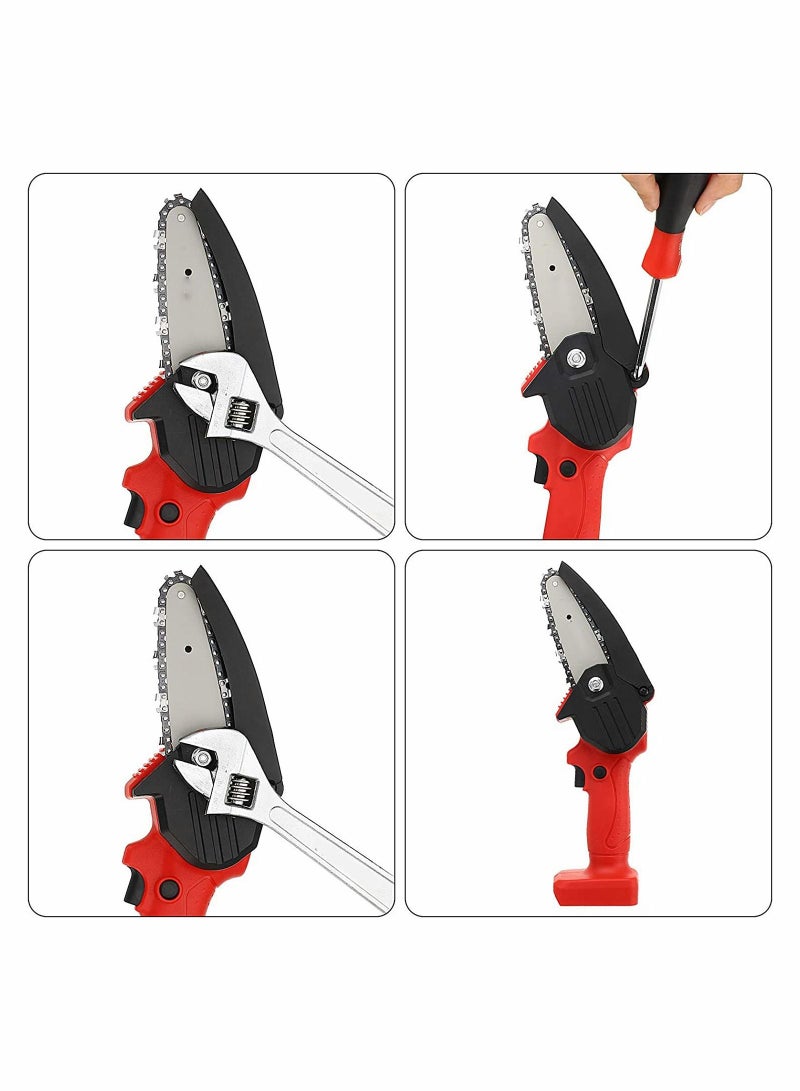 SYOSI 4 Pack Mini Chainsaw Chain Inch Replacement Cordless Electric Portable 24V Pruning Shears for Commercial Professional and Home Use - Image 5