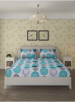 Status Contract Spring Summer Collection-Cotton Rich Double Bedsheet with 2 Pillow Covers for Bed Room, Home, Hotel-120 GSM, 210 X 215 Cm  - Image 1