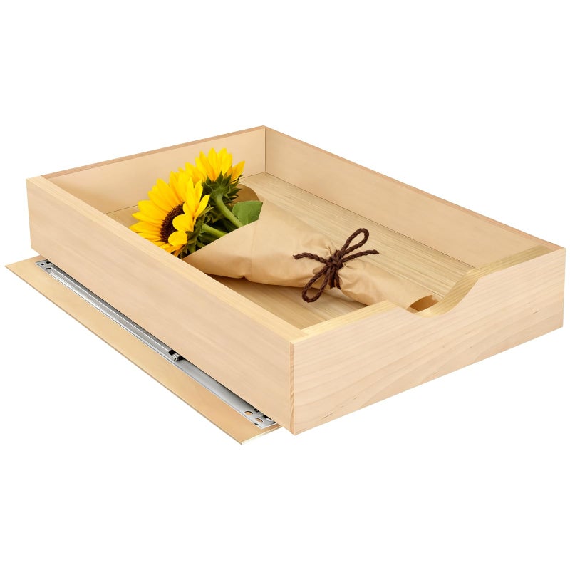 Mobirex Pull Out Drawers for Cabinet 14.5" W x 22" D x 4.5" H Wood Slide Out Organizer and Storage Kitchen Cabinet Drawers Slide Out Shelves Pull Out Shelves in Kitchen Pantry Bathroom with Soft Close - Image 1
