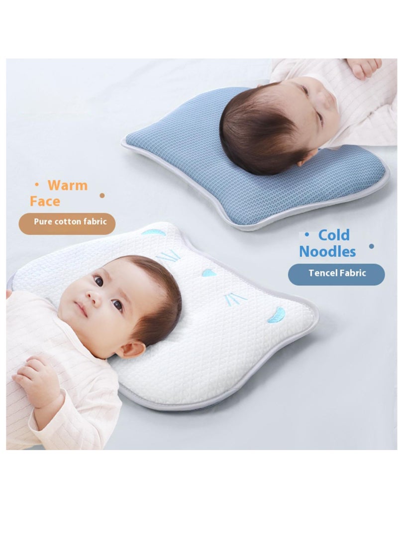 Excefore Toddler Pillows for Sleeping, Breathable Stuffed Pillows for Baby, Flat Head Support Plush Pillow for Comfort, Baby Travel Pillow for Shapes Head - Image 3