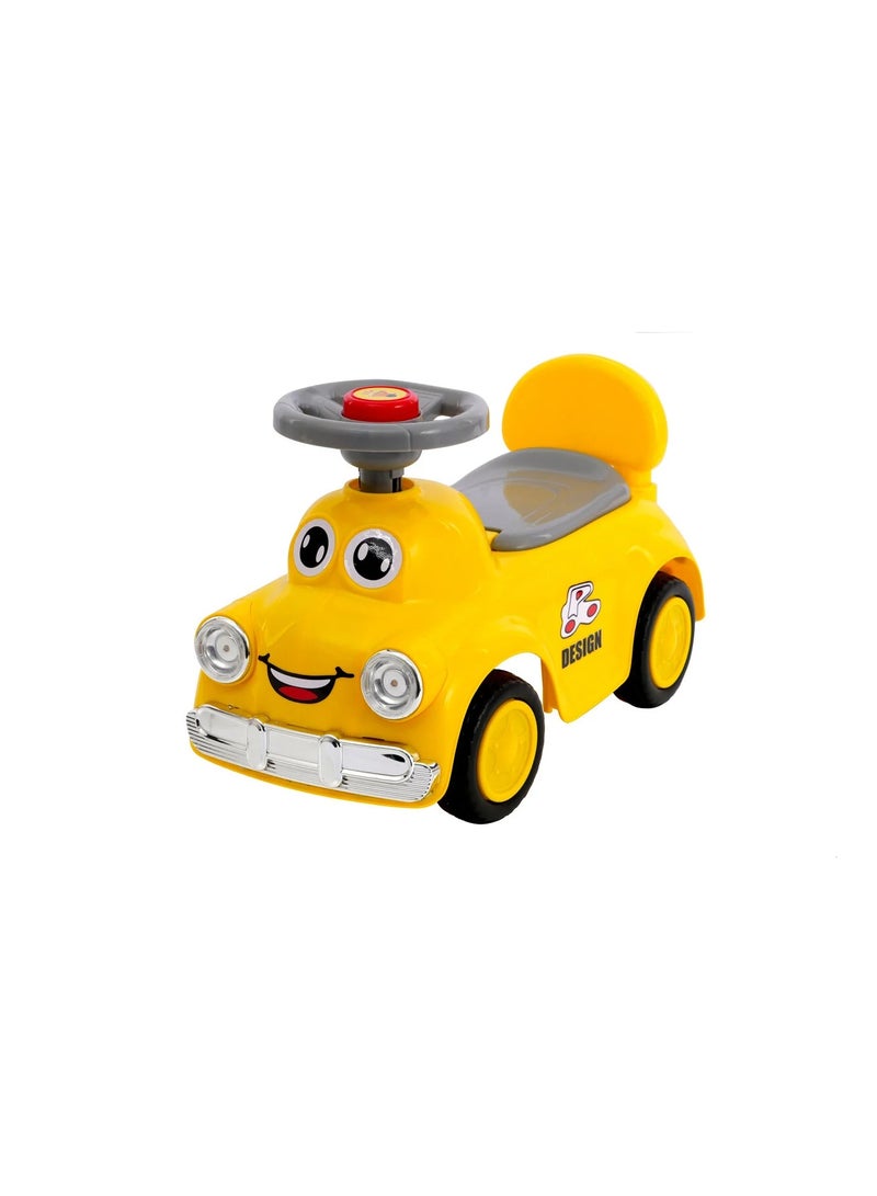 متجر 7 سيارة ركوب للأطفال بتصميم كرتوني – لعبة ركوب دفع بعجلات قوية ومقود صوت – تناسب الأولاد والبنات من عمر سنة  – لعبة تعليمية وترفيهية لتقوية التوازن وتنمية المهارات الحركية - Image 1