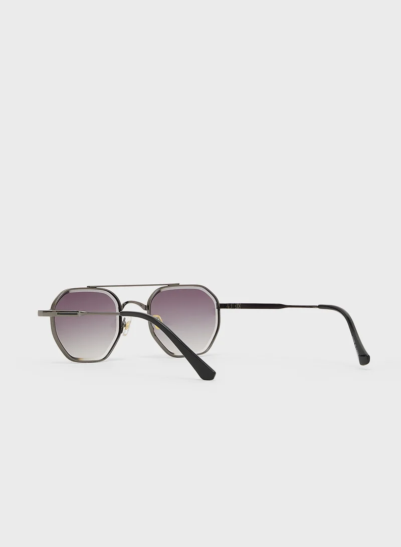 سفنتي فايف Casual Square Aviator Sunglasses