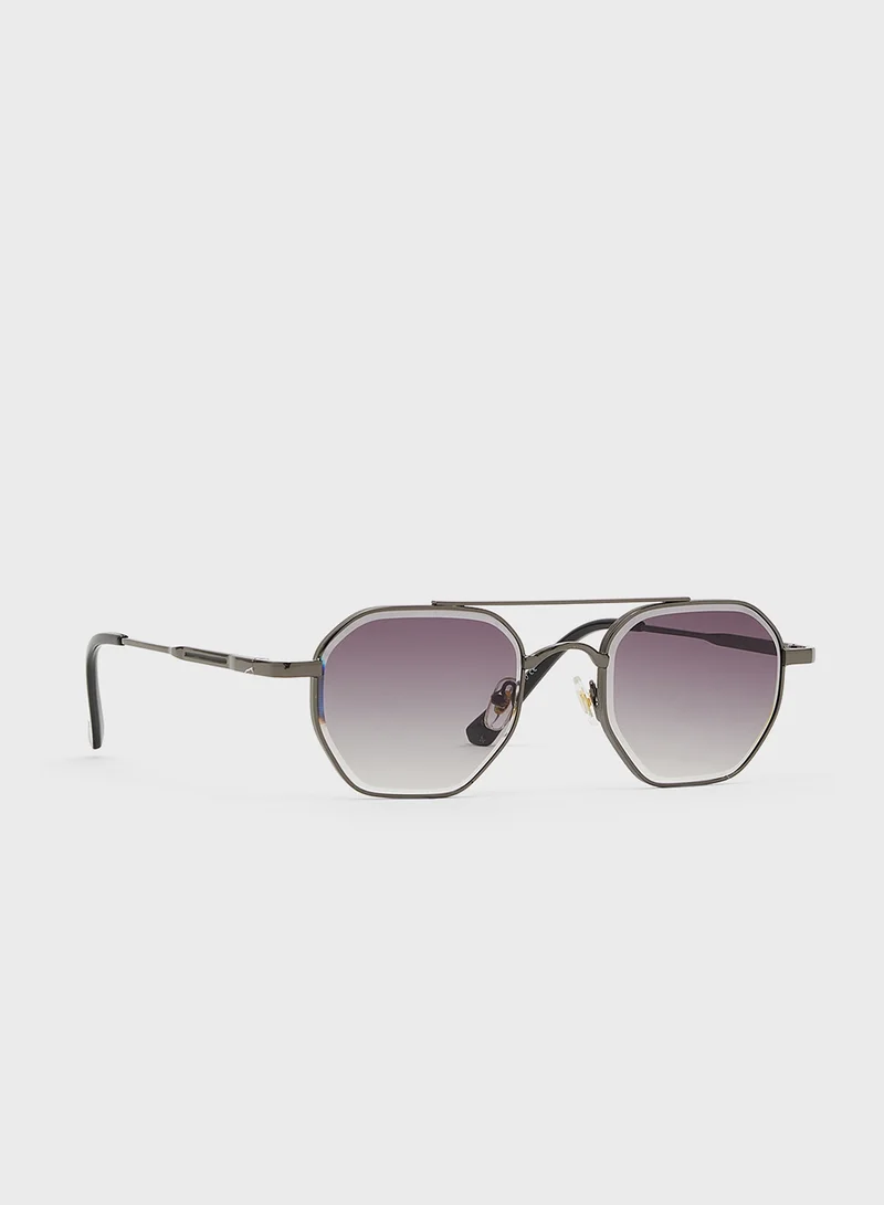 سفنتي فايف Casual Square Aviator Sunglasses