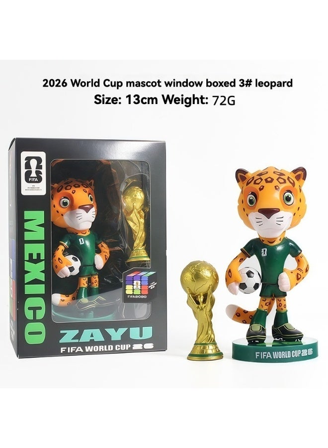 FIFA This set includes World Cup mascot statues and a three-in-one soccer toy (Canadian moose, Mexican jaguar, and American eagle), making it perfect for tabletop display. It's a highly memorable gift and a valuable collectible. - Image 4