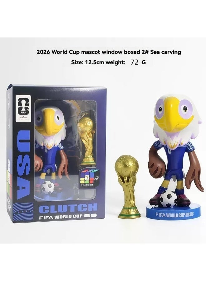 FIFA This set includes World Cup mascot statues and a three-in-one soccer toy (Canadian moose, Mexican jaguar, and American eagle), making it perfect for tabletop display. It's a highly memorable gift and a valuable collectible. - Image 5