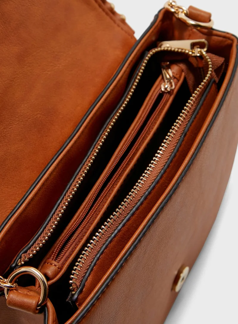 Le Confort Solid Design Sling Crossbody