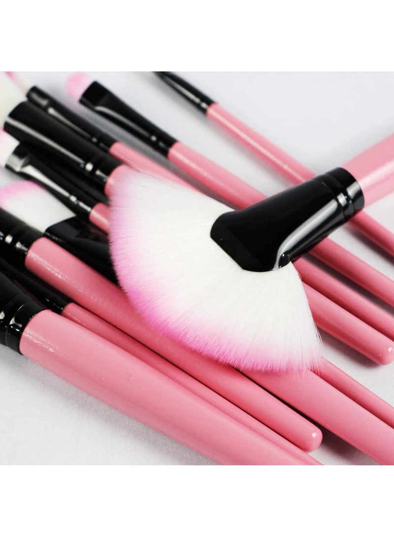 ORiTi Makeup Brush Set 24pcs Wood Handle Essential Makeup Kit - Image 4