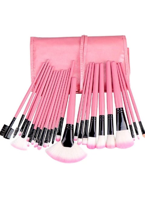 Makeup Brush Set 24pcs Wood Handle Essential Makeup Kit