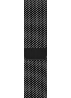 FITIT FITIT Stainless Steel Metal Strap Milanese Loop Alloy Replacement for iWatch Series 9 and Below, 42mm, 44mm 45mm and 49mm with powerful Magnetic lock, Black  - Image 3