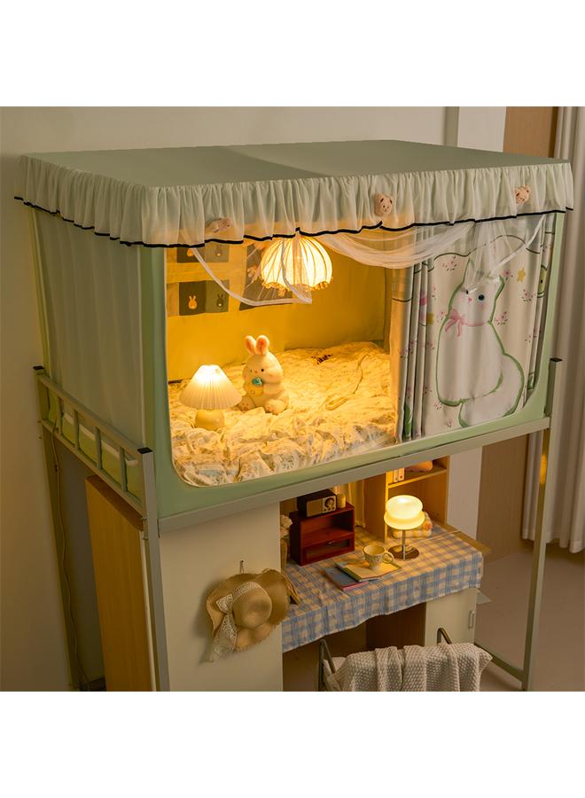 Bluejw Shaded College Students' Dormitory Special All-inclusive Closed Non-coated Mosquito Net Bed Curtain Integrated Bedroom Upper And Lower Bds Universal  - Image 1
