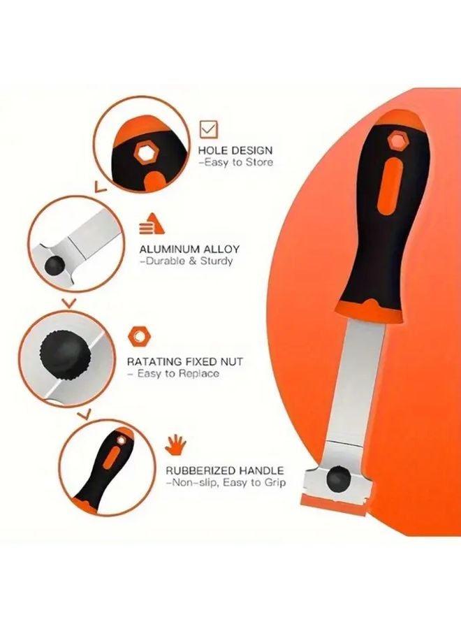 11 Pcs Multi Function Stainless Steel Scraper Set With Replacement Blades - Image 5