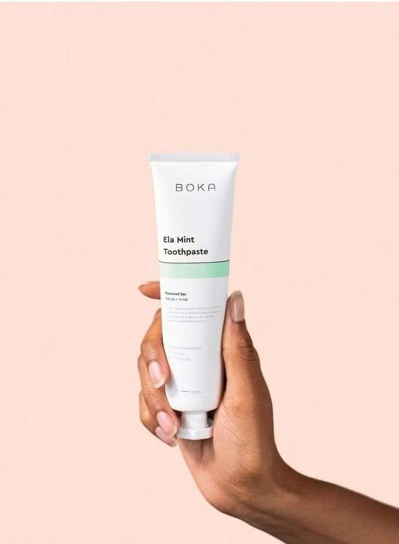 BOKA Boka Nano Hydroxyapatite toothpaste Ela Mint Flavor, 4 Fl Oz - Image 4