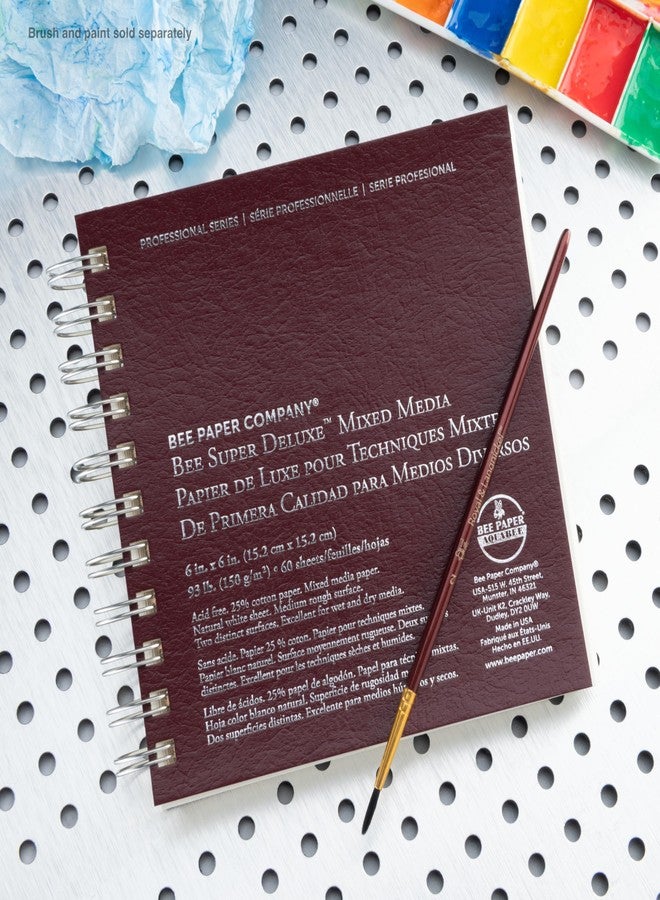 Bee Paper Company Bee Paper - 6"x 6" Super Deluxe Mixed Media Sketching Pad, 60 Sheets - Image 3