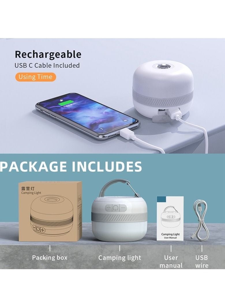 Outdoor LED Camping Flashlight, 230 Hours Rechargeable Camping Lantern with Magnet, Portable Emergency Light - Image 2