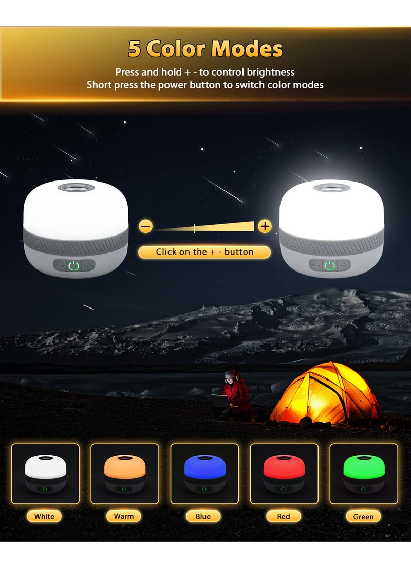 Outdoor LED Camping Flashlight, 230 Hours Rechargeable Camping Lantern with Magnet, Portable Emergency Light - Image 4