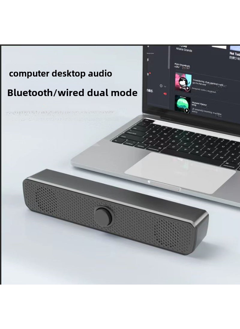 Generic - Luminous small audio desktop laptop mobile phone home speaker USB wired Mini Subwoofer small speaker K2852 Wired - Image 1