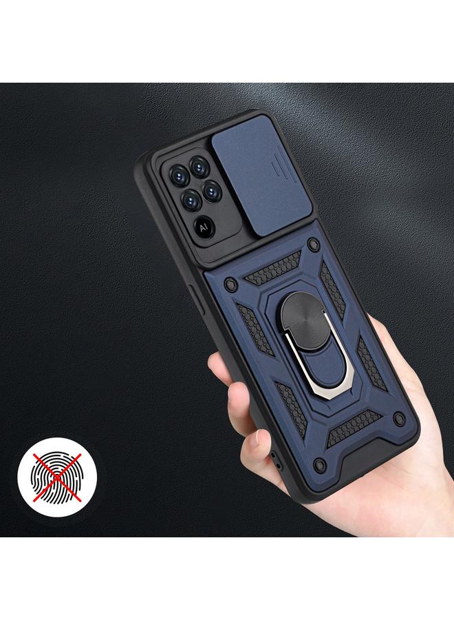 اس-توب جراب لهاتف OPPO A94 بتصميم غطاء كاميرا منزلق مصنوع من مادة TPU+PC - Image 4