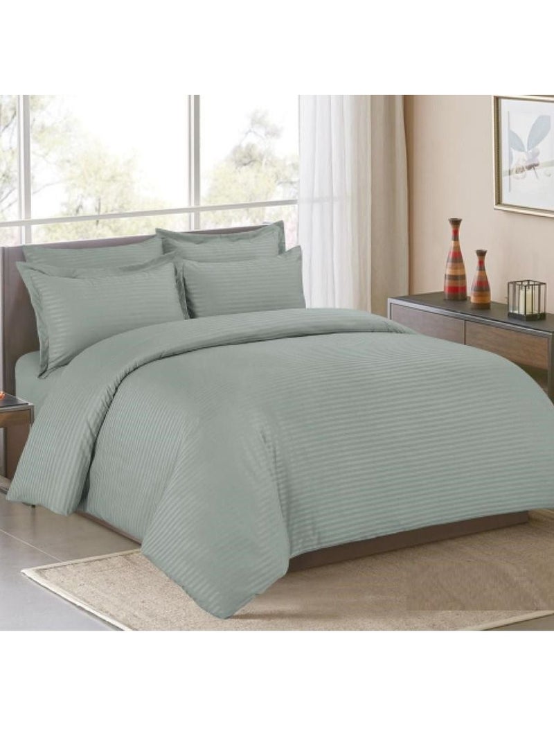 Hourse 4Piece Striped Hotel Comforter Set Hotel-012B - Image 2