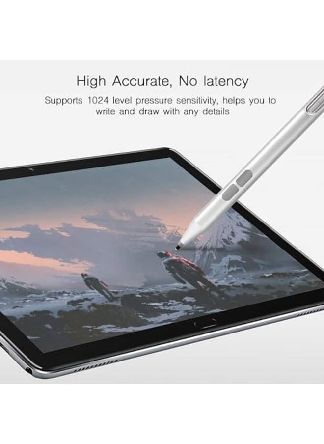 Pen For Microsoft Surface Palm Rejection 1024 Levels Pressure Flex And Soft Hb Nib Compatible With Surface Pro Book Laptop Go Including 2 Spare Nibs For Creators Businessers And Students