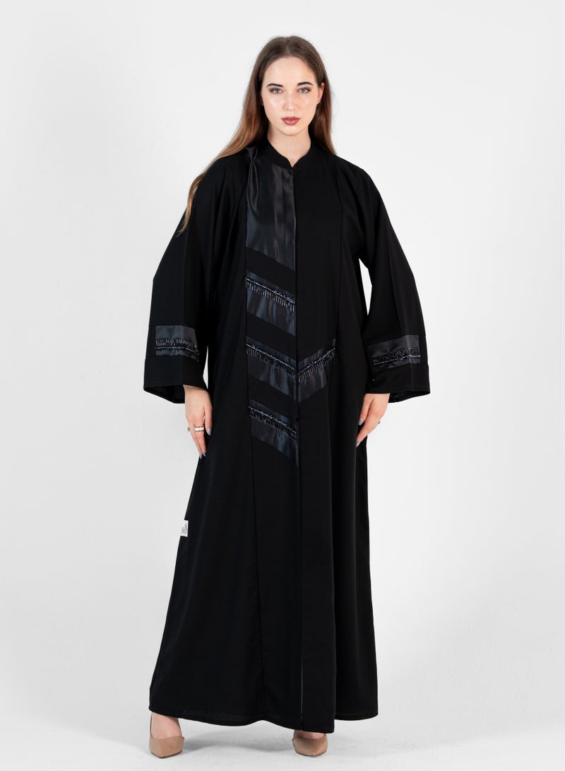 روزيت عباية تصميم تطريز أنيق مع رقبة عالية - Image 5