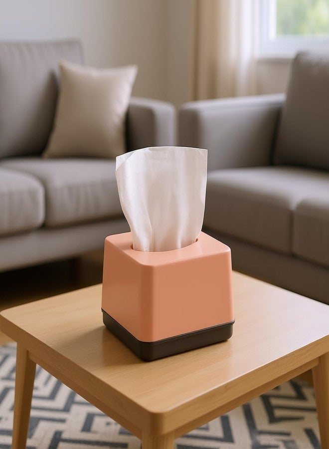 SNAPPSY Tissue Box | Scandinavian Color Thickeneded Small | PP Material with Modern Simplicity | Customizable with Logo Printing | Hotel Napkin Box for Living Room, Guest Rooms and Home - Image 3