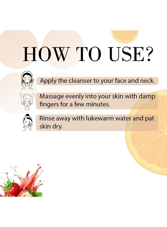 ZENIUS Fruit Face Cleanser, Sulphate-Free Gentle Skin Hydrating Face Wash Cleanser with Mix Fruit for Dry to Normal, Sensitive Skin - 125 ml - Image 4