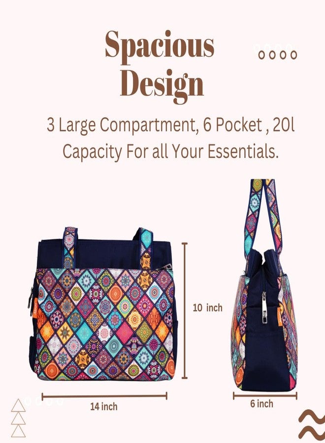Asari Women's Ethenic Floral Print Shoulder bag, Durable, Stylish, Soft Straps, Sleek Finish - Image 4