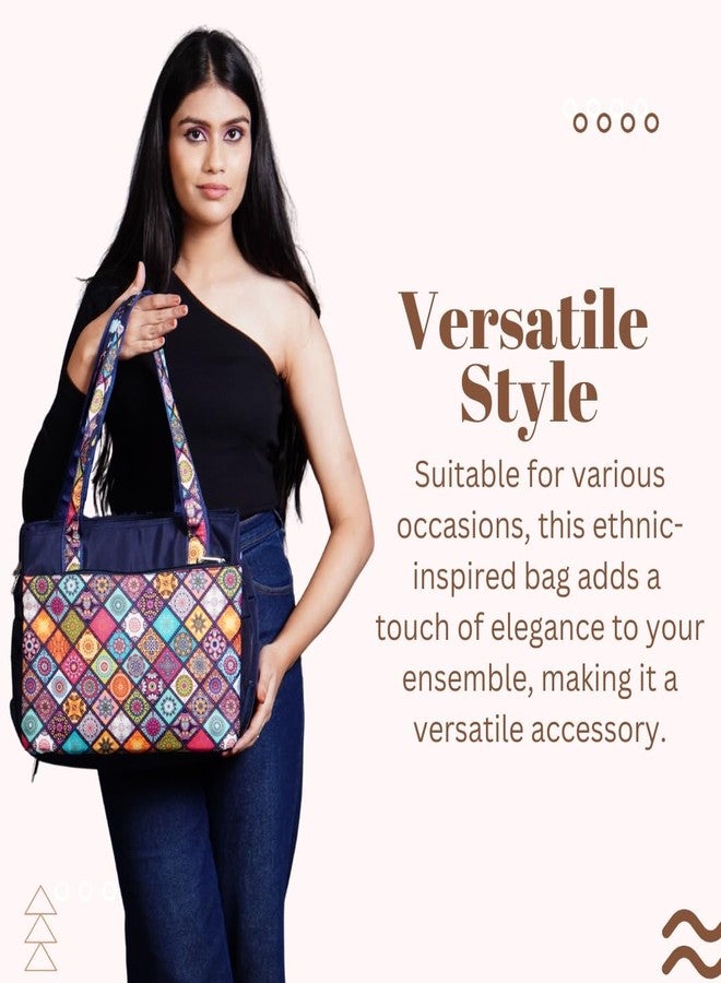 Asari Women's Ethenic Floral Print Shoulder bag, Durable, Stylish, Soft Straps, Sleek Finish - Image 5